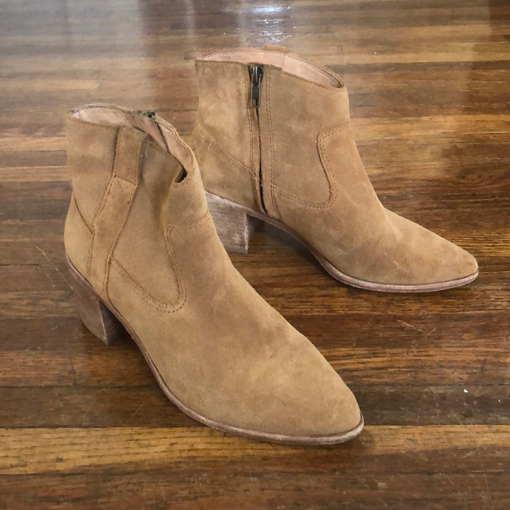 Madewell Lonnie Suede ankle bootie